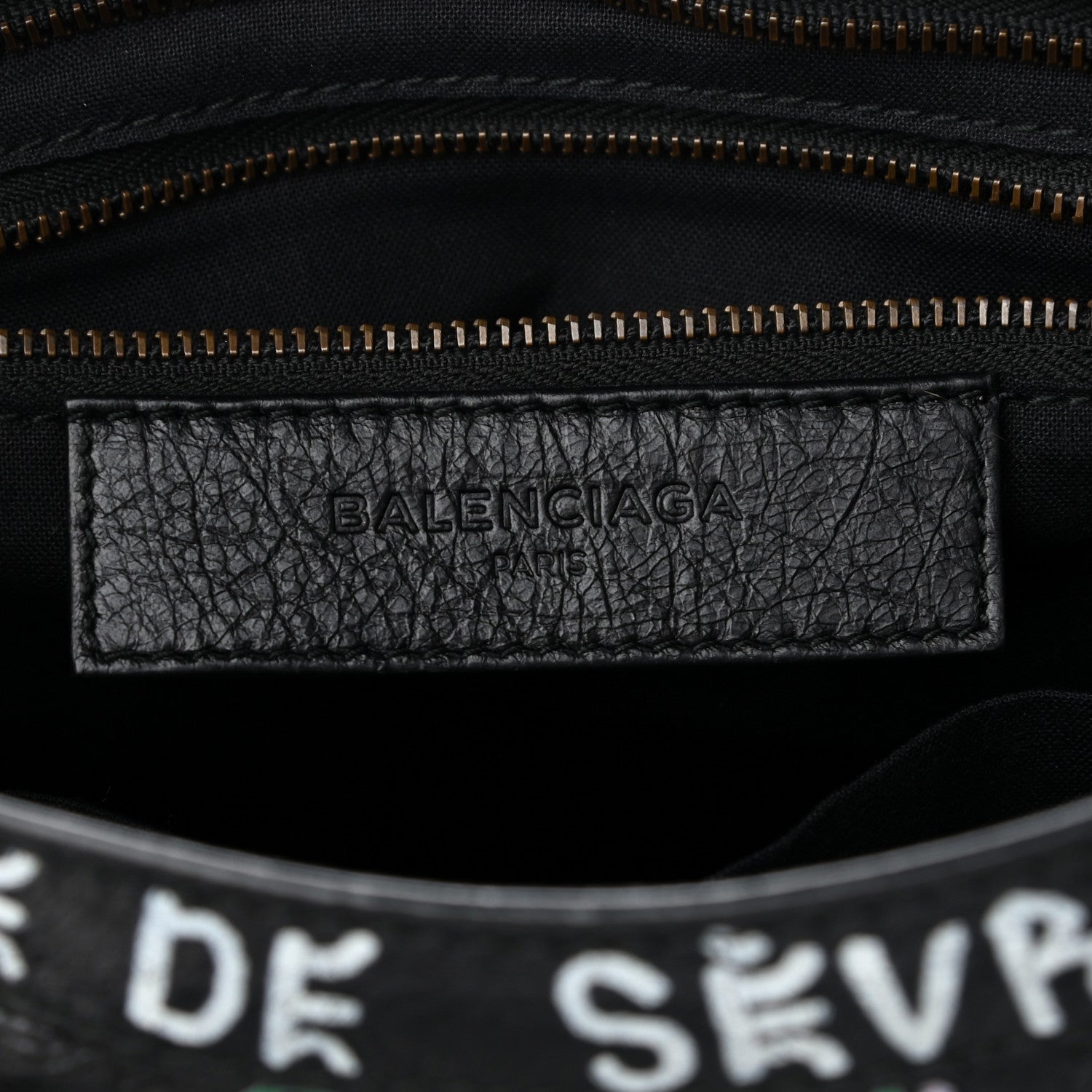 Balenciaga Agneau Graffiti All Over Classic Hardware S City Black Multicolor 6 of 11