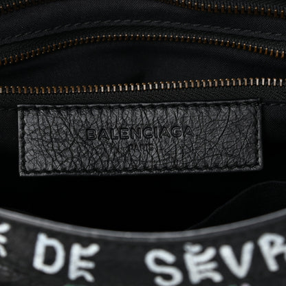 Balenciaga Agneau Graffiti All Over Classic Hardware S City Black Multicolor 6 of 11