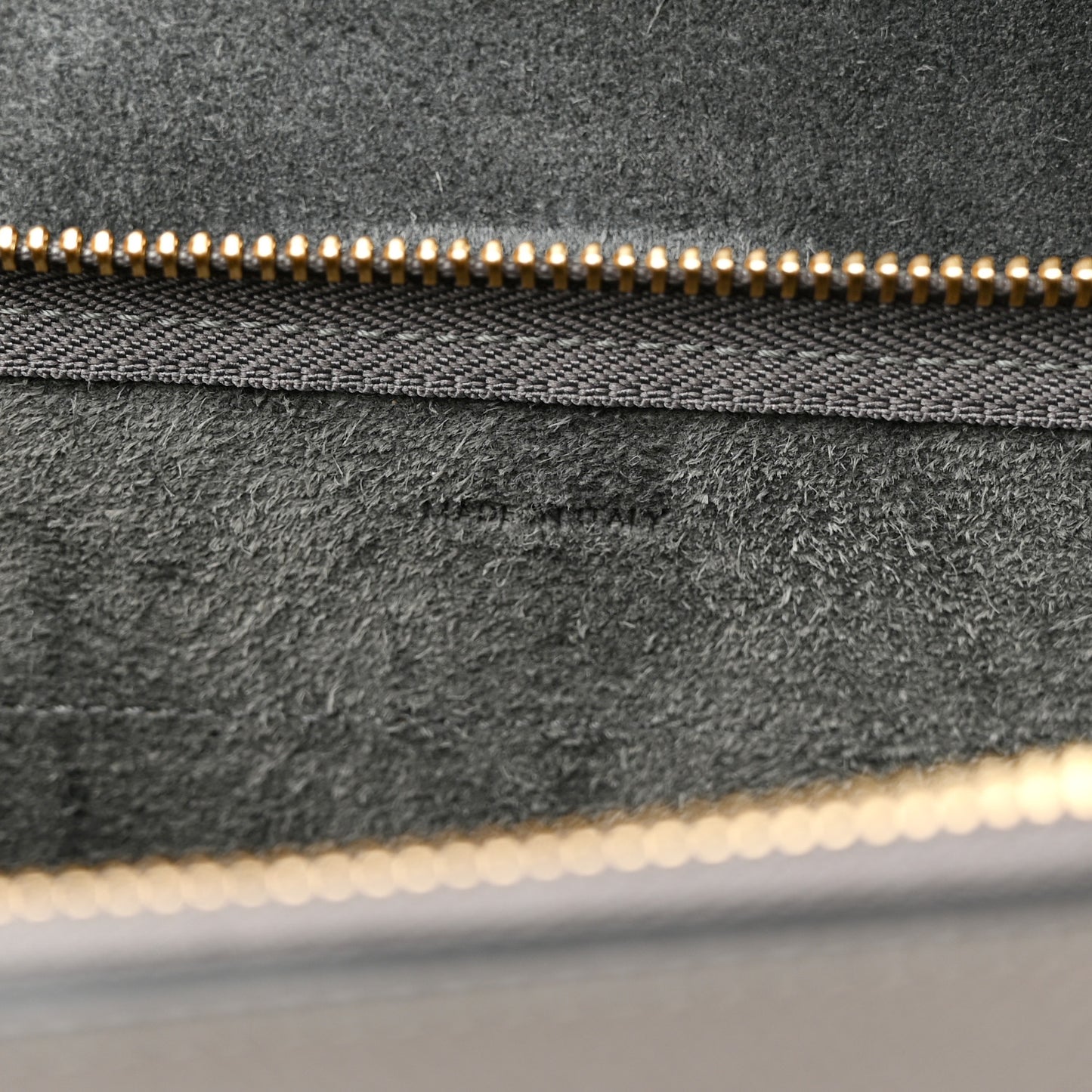 Grained Calfskin Nano Belt Bag Grey