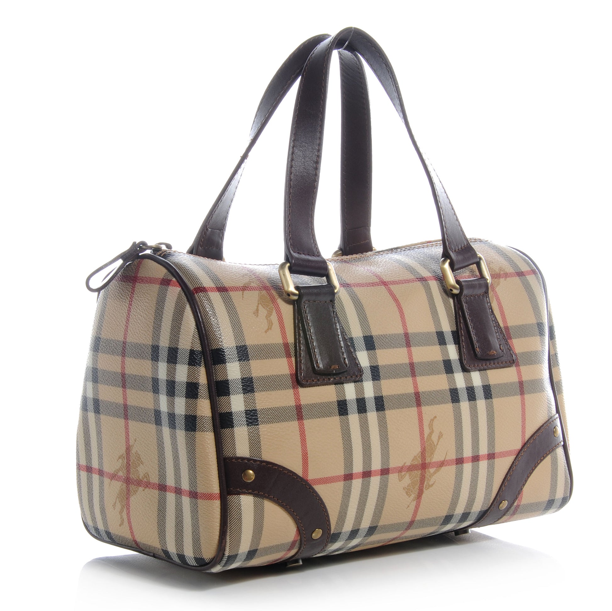 Burberry Haymarket Check Studded Bowler 3 of 7