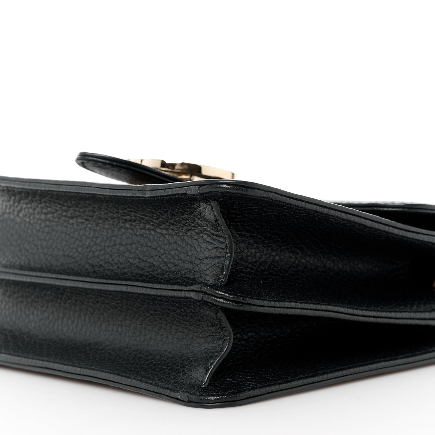 Gucci Dollar Calfskin Small Interlocking G Shoulder Bag Black 11 of 11