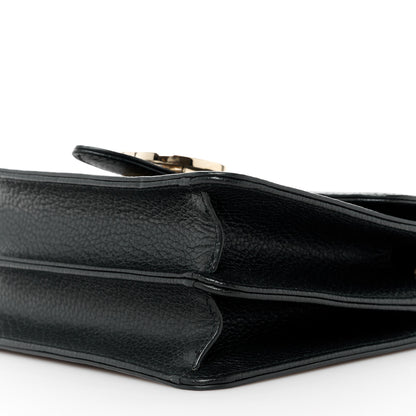 Gucci Dollar Calfskin Small Interlocking G Shoulder Bag Black 11 of 11