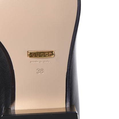 Gucci Goatskin Crystal Womens Horsebit Loafers 38 Black 12 of 14