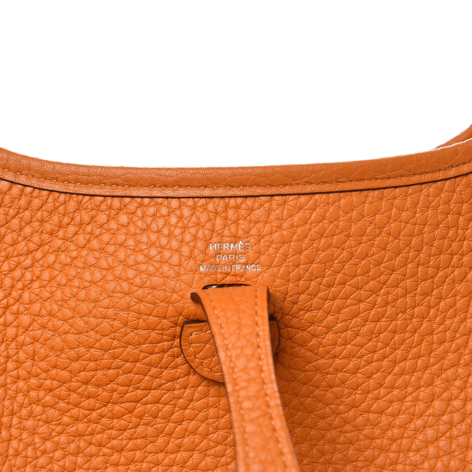 Hermes Taurillon Clemence Evelyne TPM Abricot 6 of 9