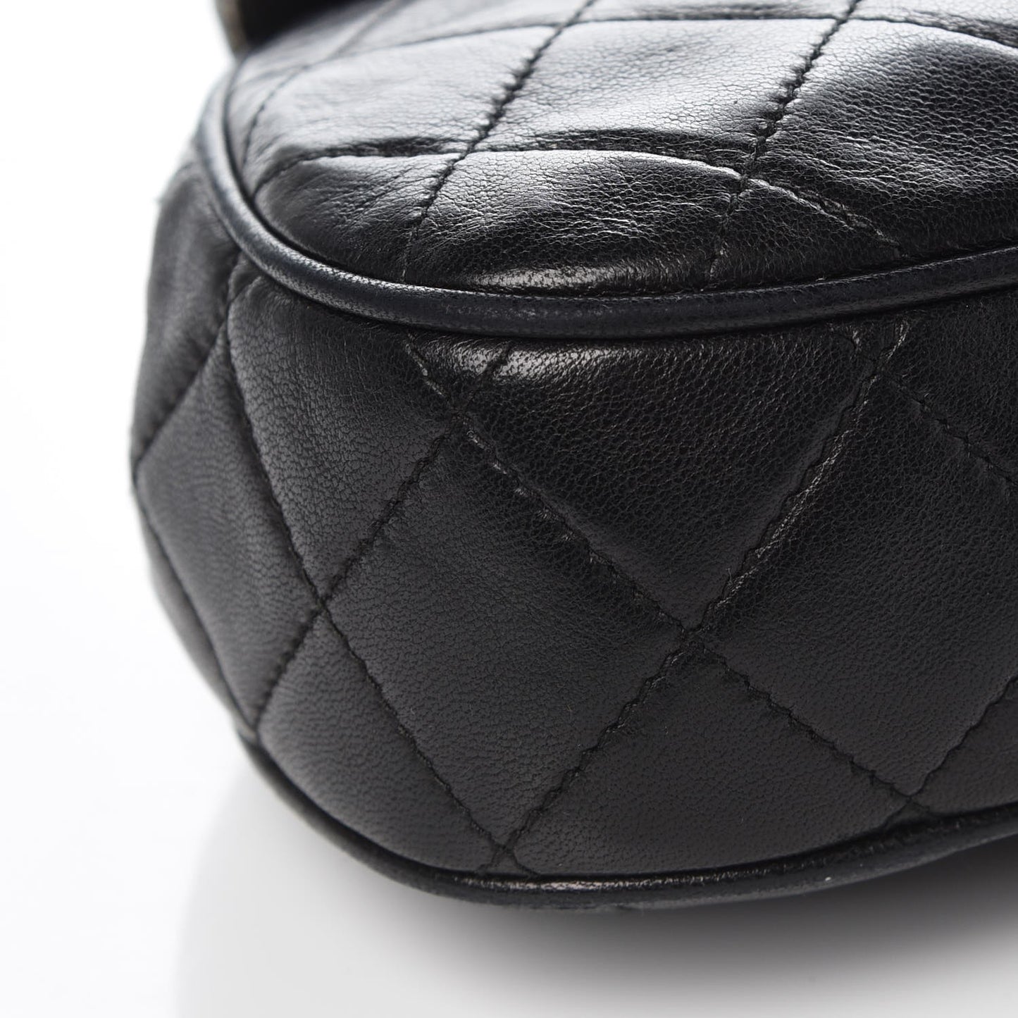 Lambskin Quilted Tassel Flap Black