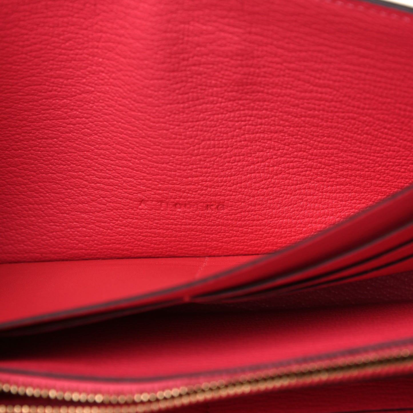 Chevre Mysore Kelly Longue Wallet Rose Lipstick
