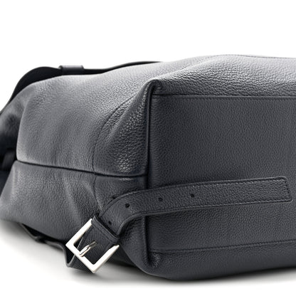 Saint Laurent Grained Calfskin Sac De Jour Backpack Navy 9 of 10
