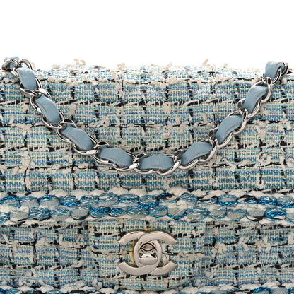 Chanel Tweed Braid Mini Flap Blue White Navy 8 of 12