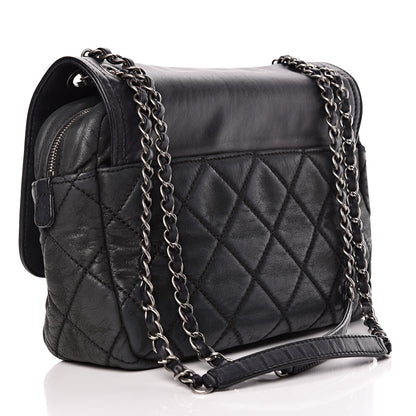 Chanel Iridescent Calfskin Medium In the Mix Flap Black 3 of 17