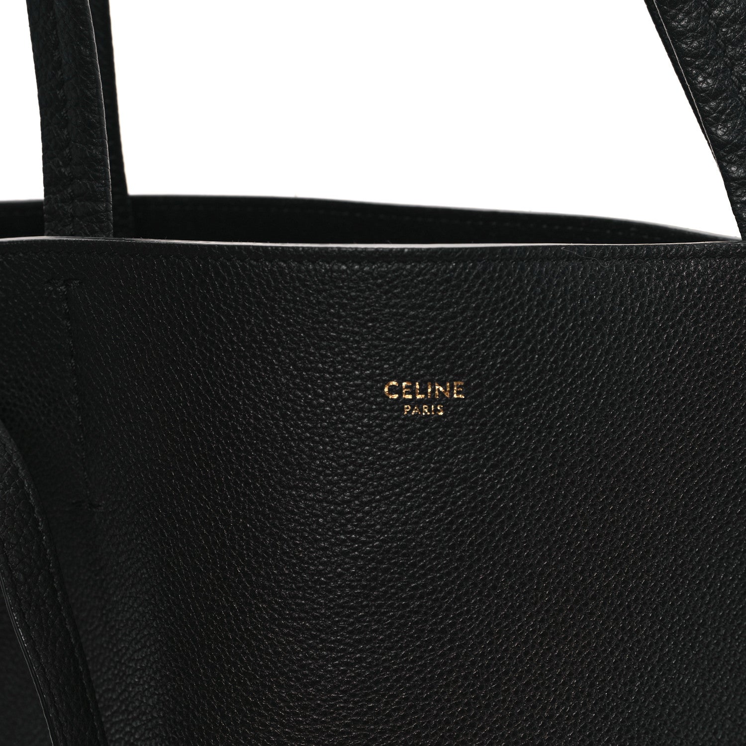 Celine Soft Grained Calfskin Medium Belt Cabas Phantom Black 7 of 13