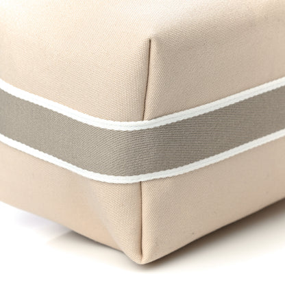 Hermes Canvas Large Bride-A-Brac Pouch Natural 8 of 9