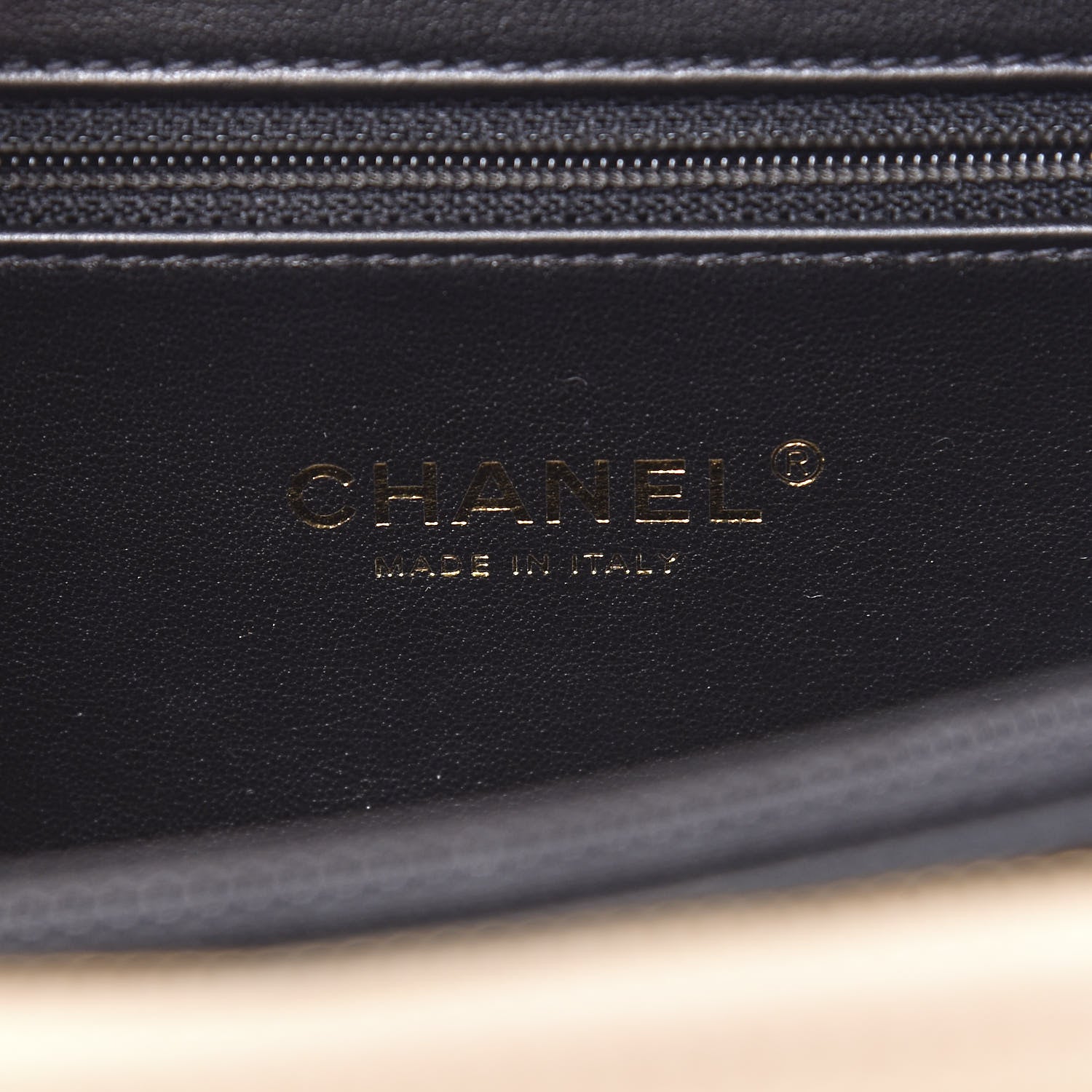 Chanel Caviar Quilted Medium CC Filigree Vanity Case Beige Black 6 of 10