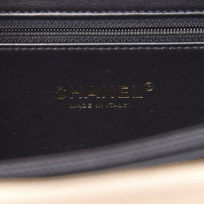 Chanel Caviar Quilted Medium CC Filigree Vanity Case Beige Black 6 of 10