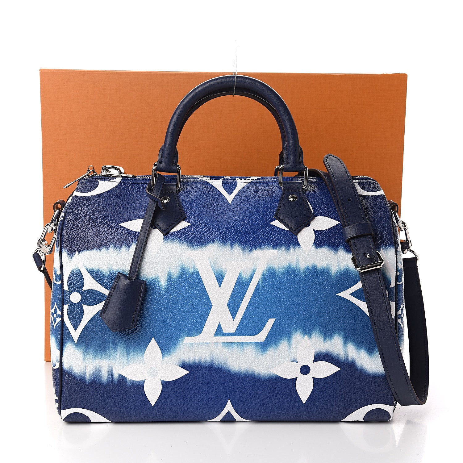 Louis Vuitton Monogram Escale Speedy Bandouliere 30 Blue 10 of 10