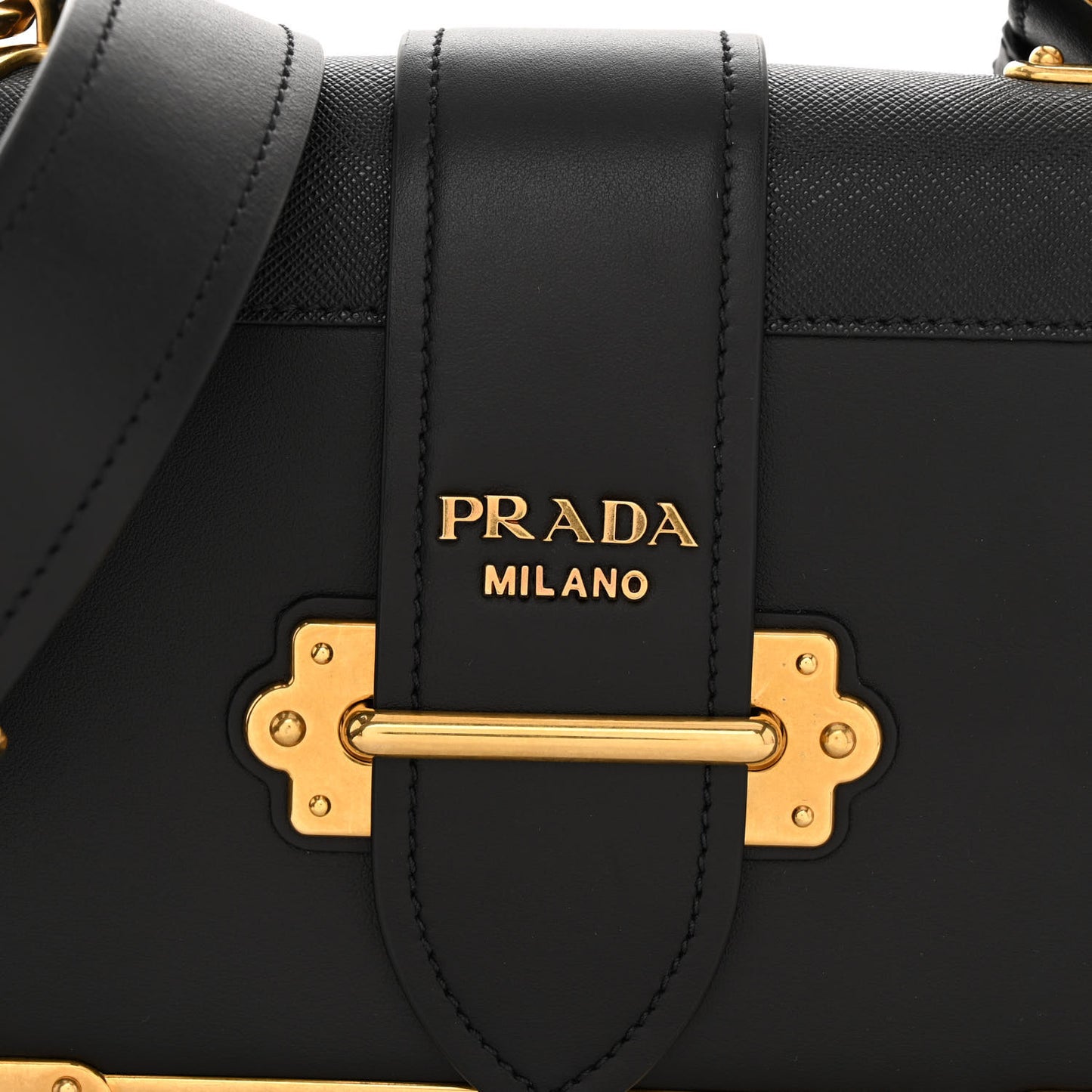 City Calf Saffiano Cahier Bag Black
