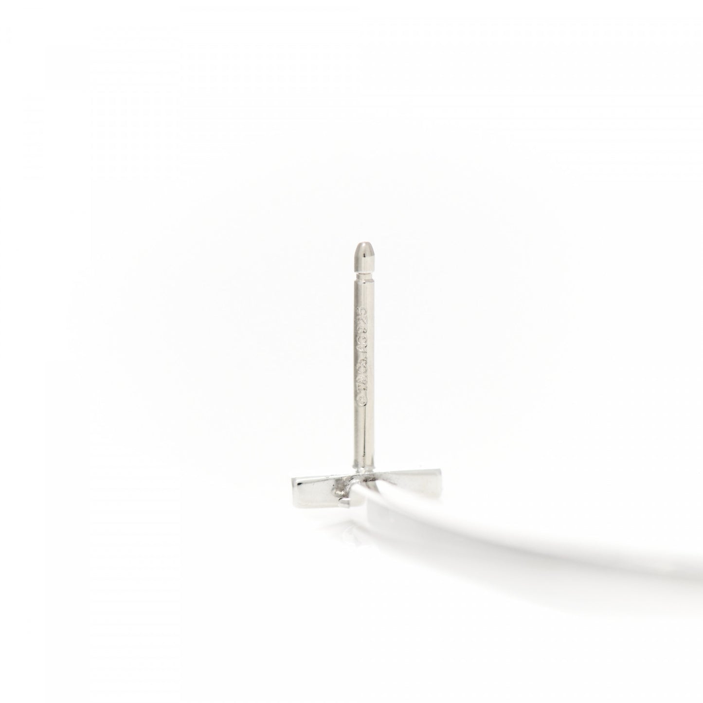 Sterling Silver T Wire Bar Earrings