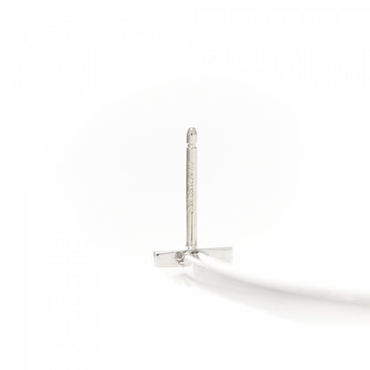 Tiffany Sterling Silver T Wire Bar Earrings 4 of 4