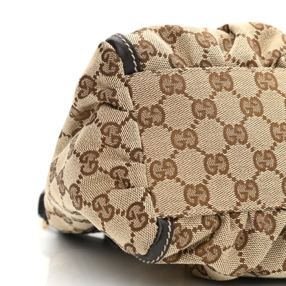 Gucci Monogram Medium D Gold Ring Hobo Dark Brown 9 of 12