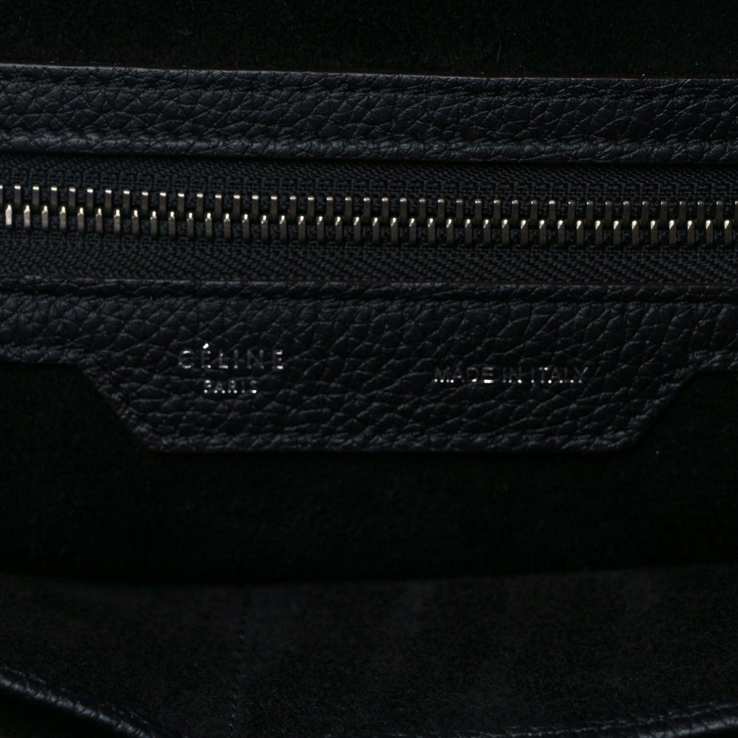 Drummed Calfskin Mini Luggage Black