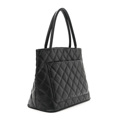 Chanel Caviar Quilted Medallion Tote Black 3 of 12