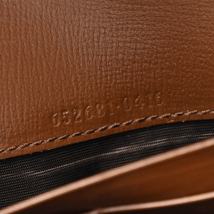 Gucci GG Supreme Monogram Azalea Calfskin Web Jackie 1961 Chain Wallet Beige Ebony Brown Sugar 8 of 11