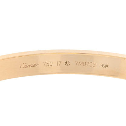 Cartier 18K Yellow Gold LOVE Bracelet 17 3 of 4