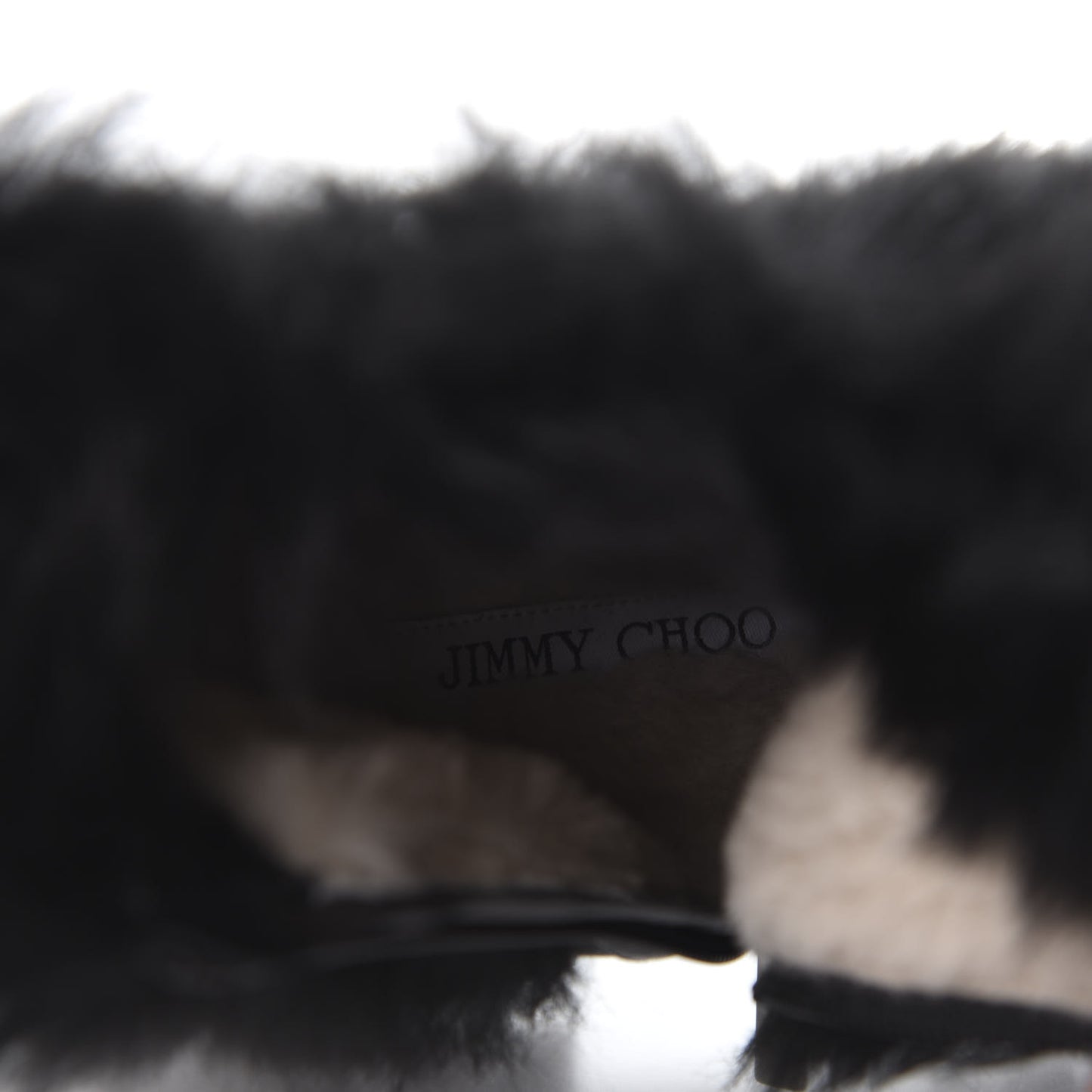 Calfskin Shearling Hank Triple Strap Boots 37 Black