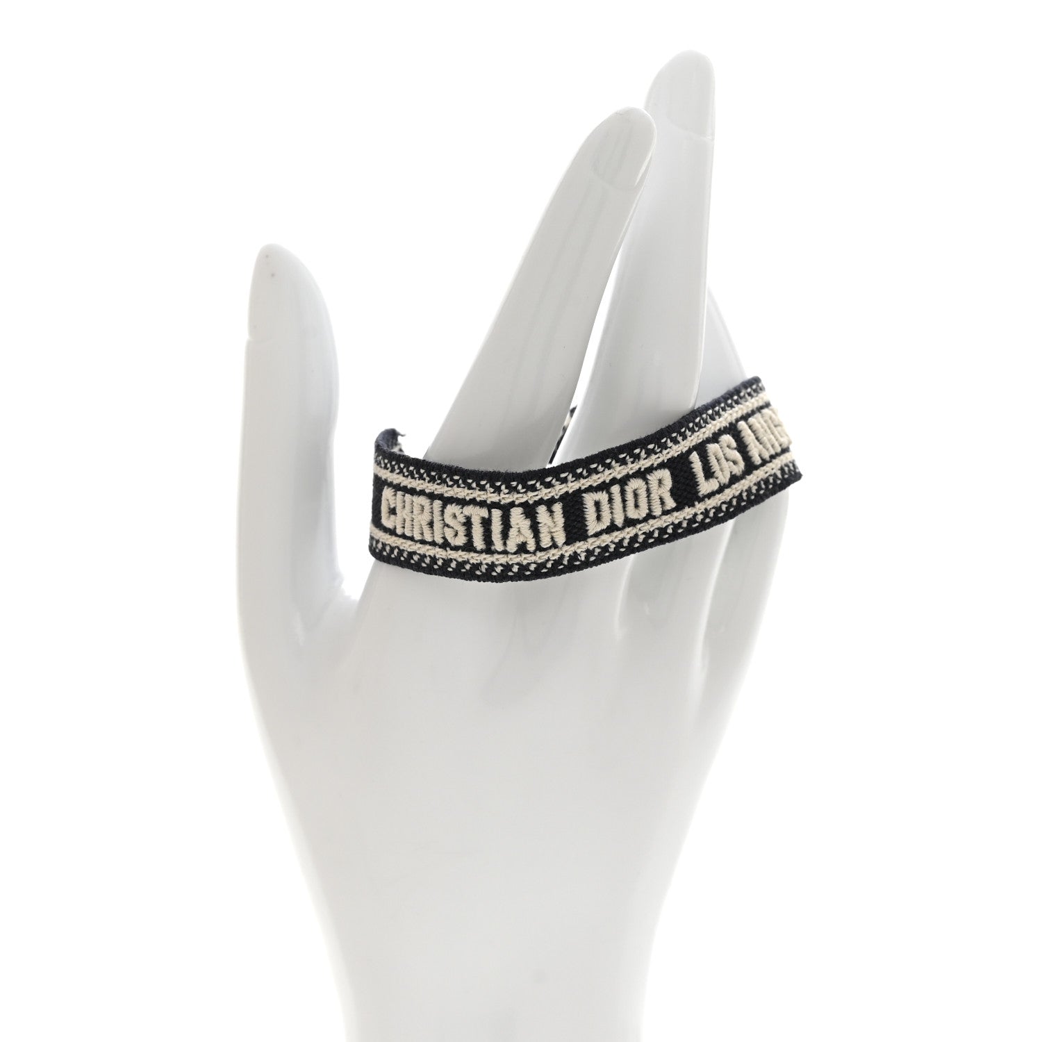 Christian Dior Woven Cotton J'Adior Friendship Bracelet Navy