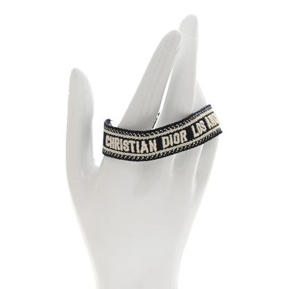Christian Dior Woven Cotton J'Adior Friendship Bracelet Black Red Navy 2 of 4