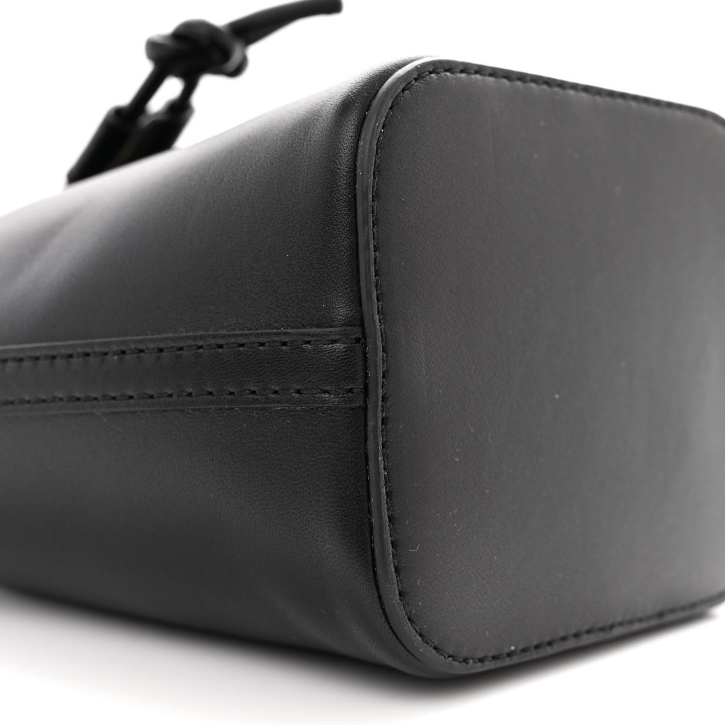 Nappa Mini VLogo Signature Bucket Bag Black