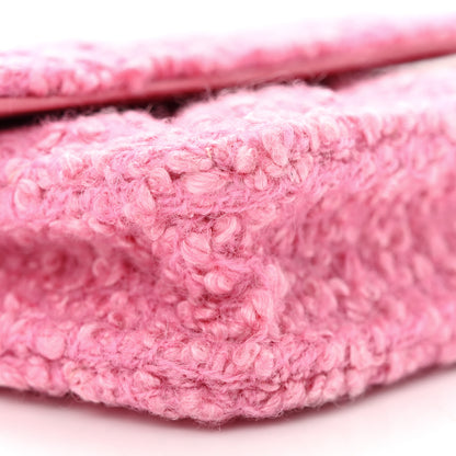 Chanel Tweed Quilted Flap Chain Waist Bag Pink 10 of 11