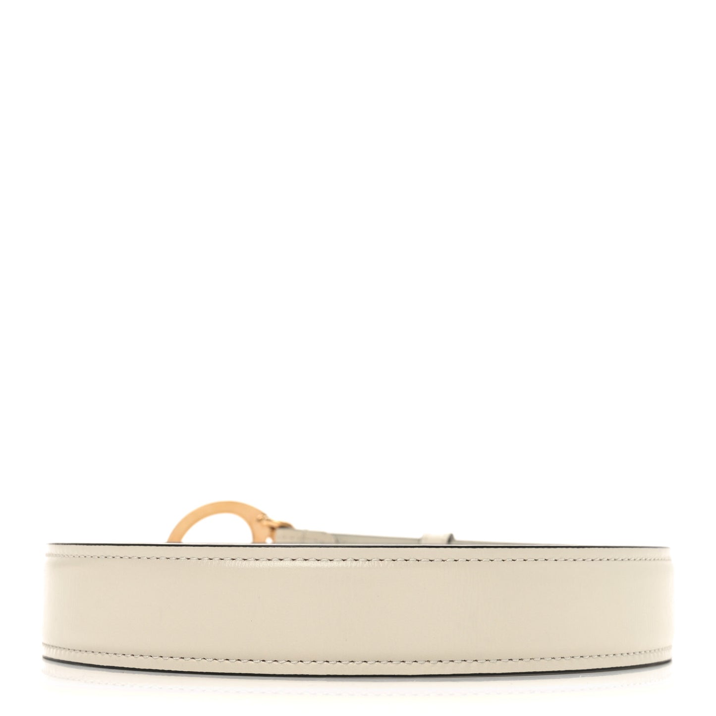 Ciny Lux Calfskin Blondie 30mm Belt 75 30 Mystic White