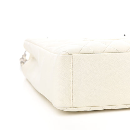 Chanel Caviar Quilted Petit Shopping Tote PST White 7 of 9