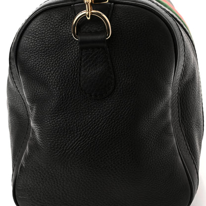 Gucci Calfskin Vintage Web Medium Boston Black 11 of 14