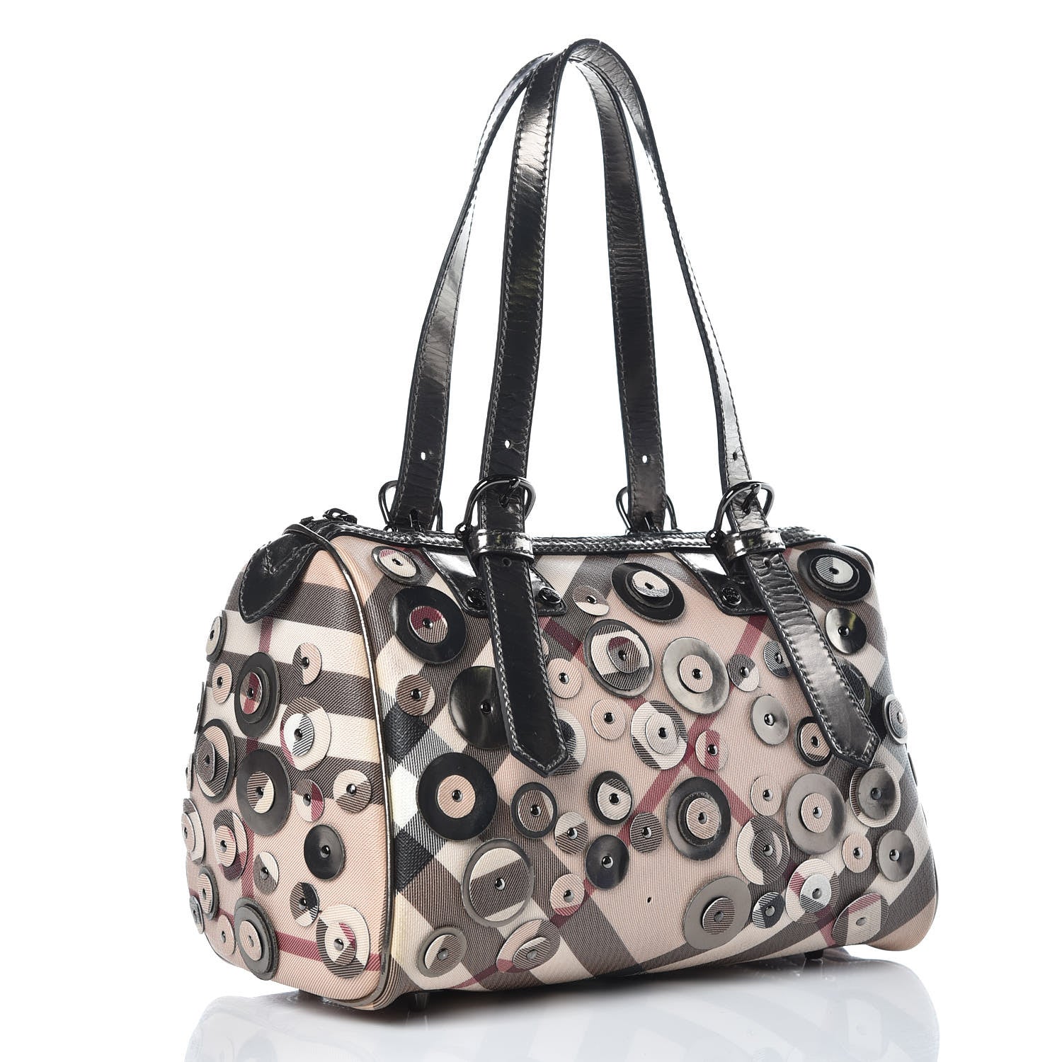 Burberry Supernova Check Embellished Bowler 3 of 19