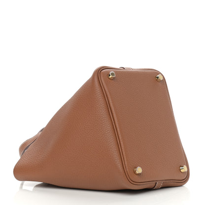Hermes Taurillon Clemence Picotin Lock 18 PM Gold 3 of 10