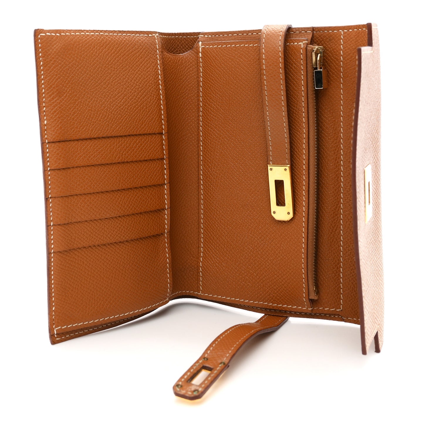 Epsom Medium Kelly Wallet Gold