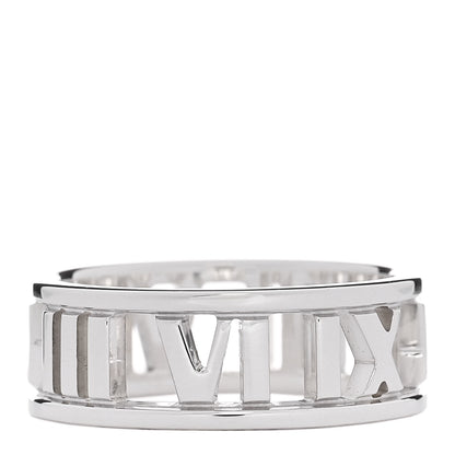 Tiffany Sterling Silver Wide Atlas Open Ring 50 5.25 1 of 4