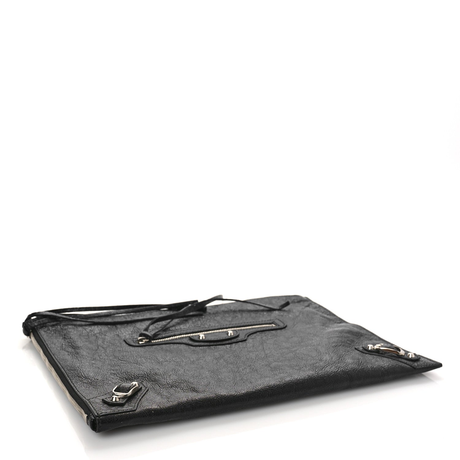 Balenciaga Agneau Classic Hardware Small Pouch Black 4 of 8