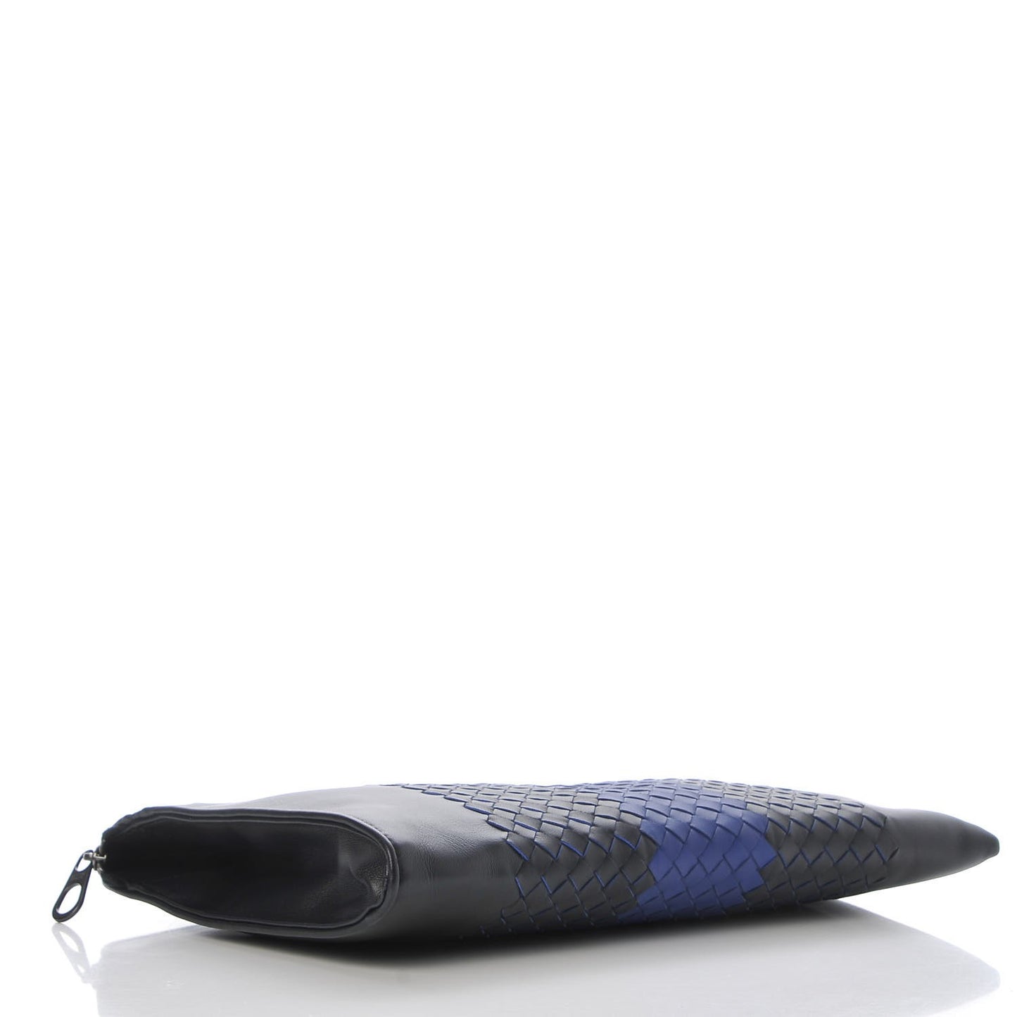 Nappa Intrecciato Document Case Tourmaline Cobalt Blue