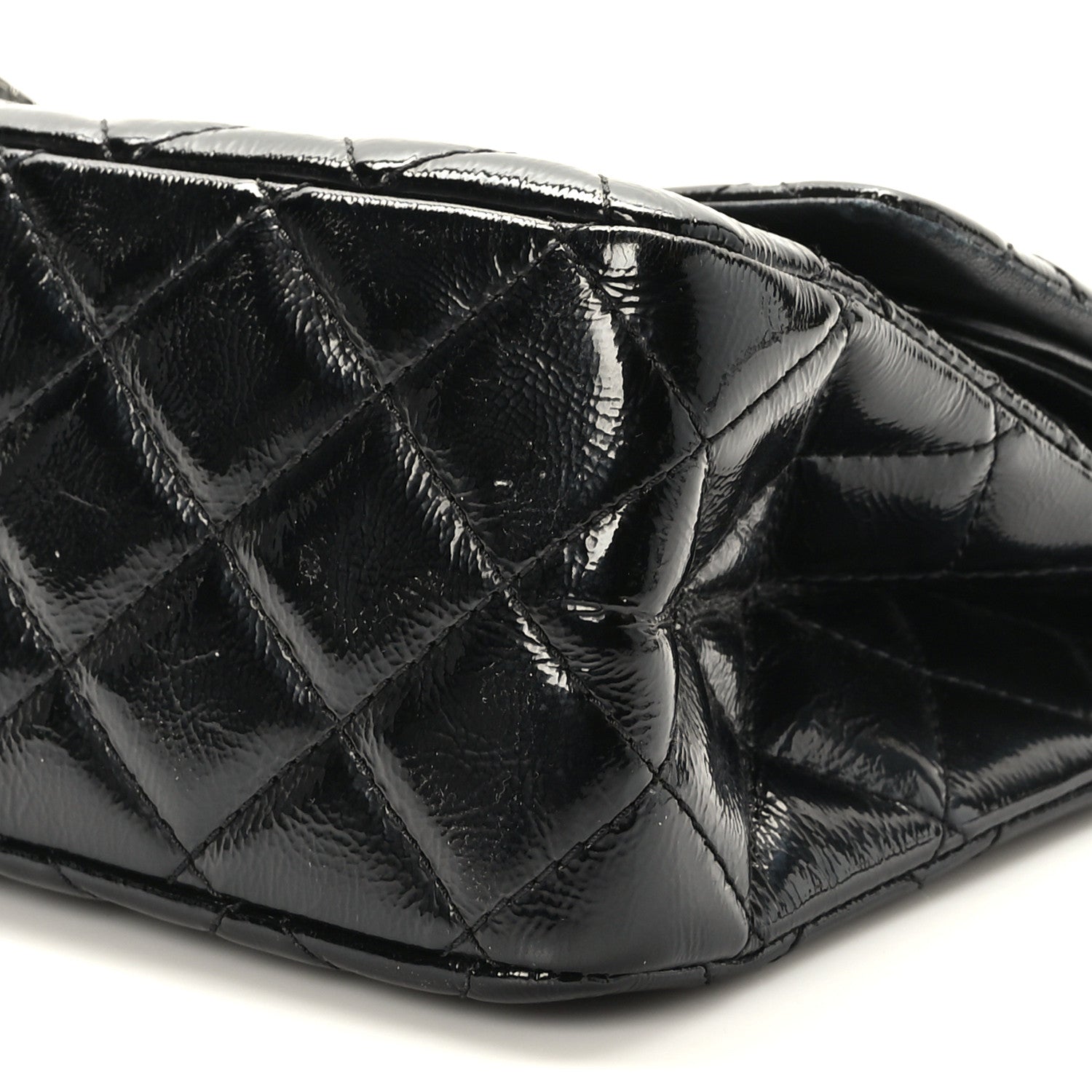 Chanel Distressed Patent Quilted 2.55 Reissue Flap 227 Black 9 of 9