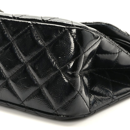 Chanel Distressed Patent Quilted 2.55 Reissue Flap 227 Black 9 of 9