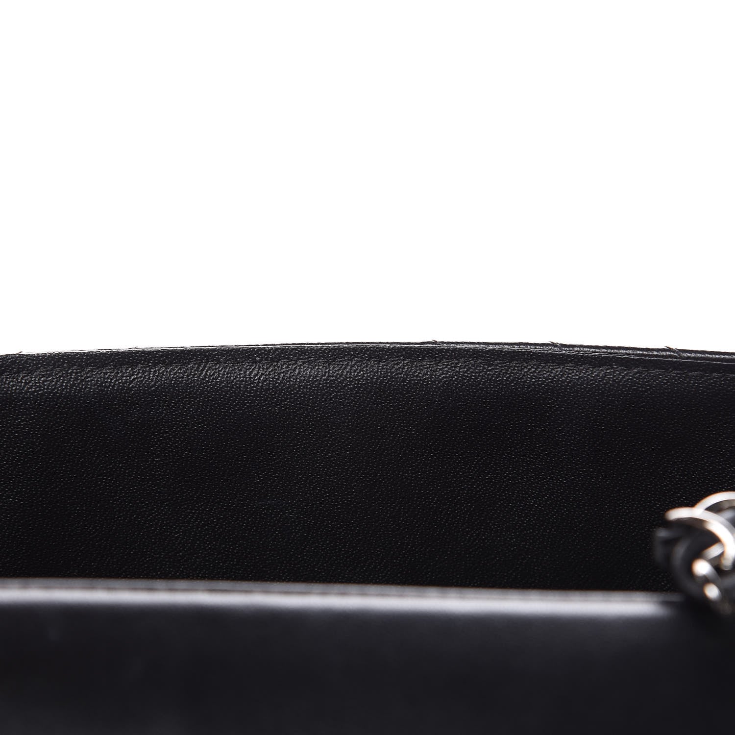 Chanel Lambskin Chevron Quilted Mini Square Flap Black 14 of 15