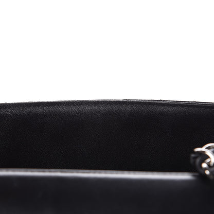 Chanel Lambskin Chevron Quilted Mini Square Flap Black 14 of 15
