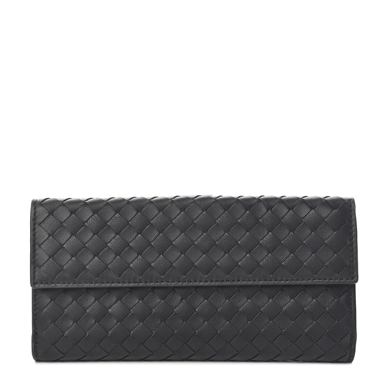 Bottega Veneta Nappa Intrecciato Continental Wallet Black 1 of 5