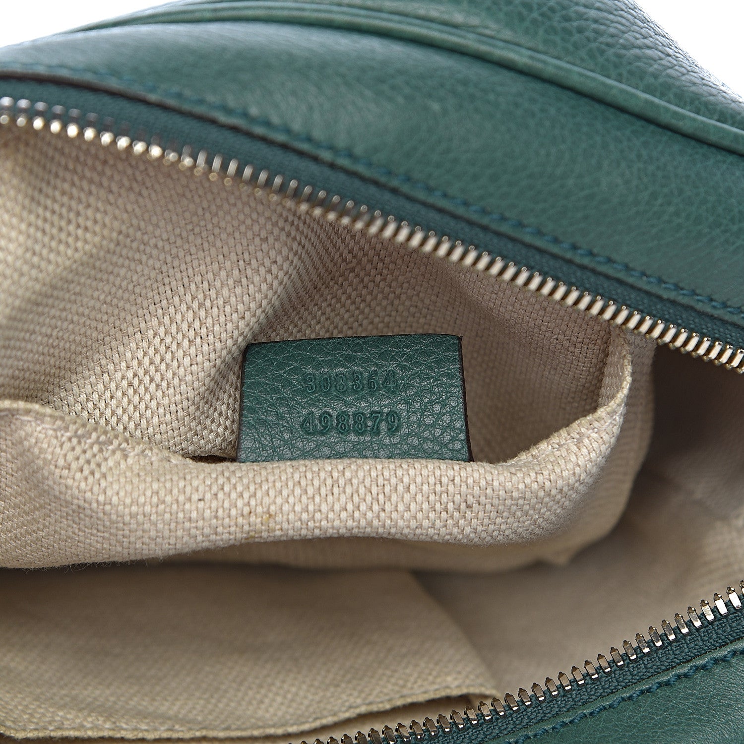 Gucci Pebbled Calfskin Small Soho Disco Bag Emerald Green 7 of 17
