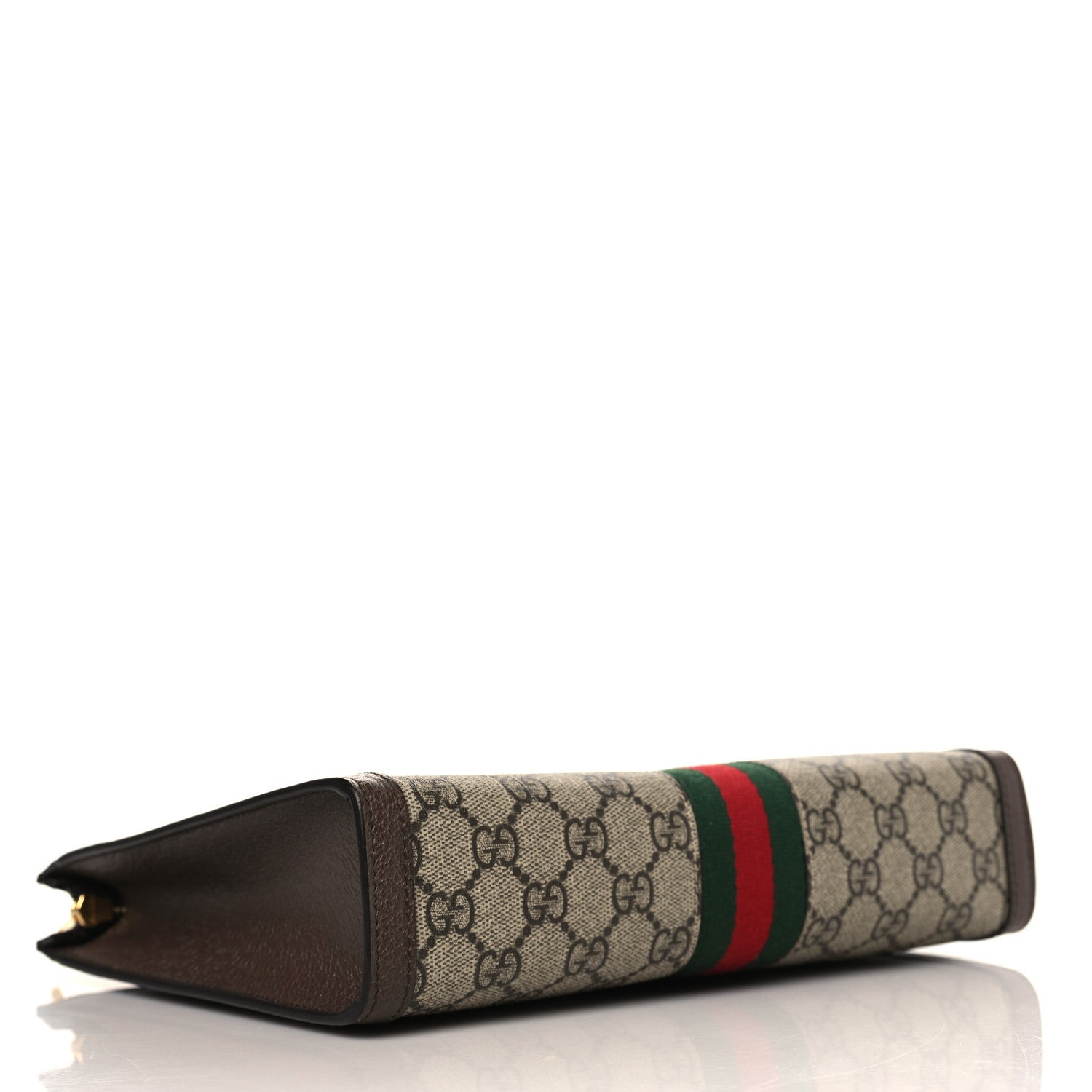 Gucci GG Supreme Monogram Web Ophidia Pouch Brown 3 of 9