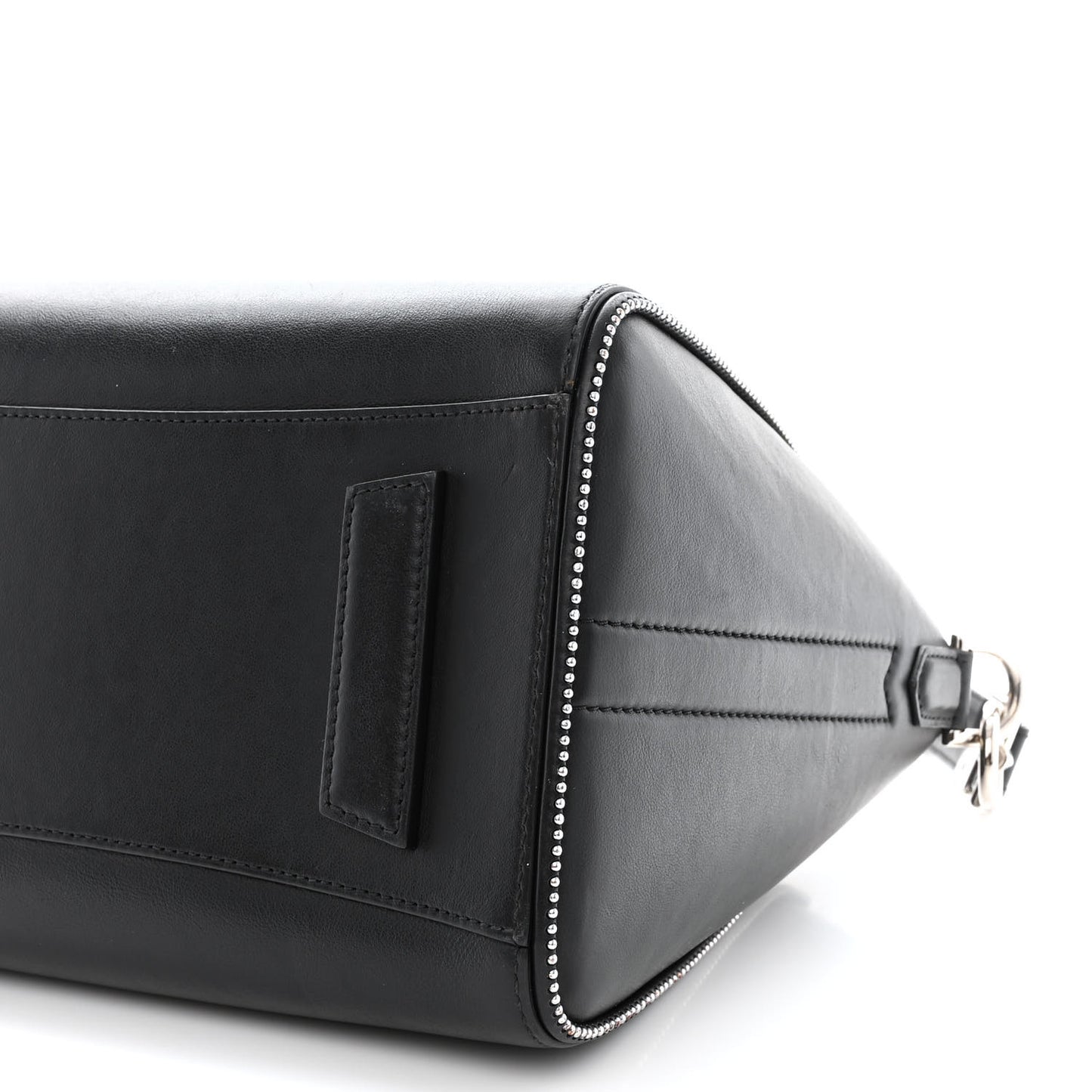 Shiny Lord Calfskin Studded Small Antigona Black