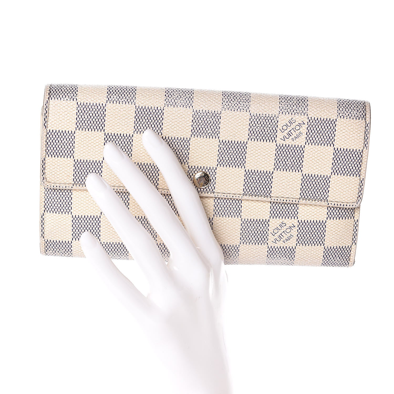 Louis Vuitton Damier Azur Sarah Wallet 2 of 9