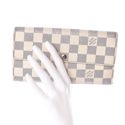 Louis Vuitton Damier Azur Sarah Wallet 2 of 9